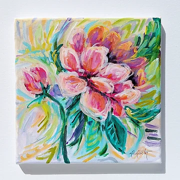 Artwork thumbnail, Pink Peony by Rachael-Rector