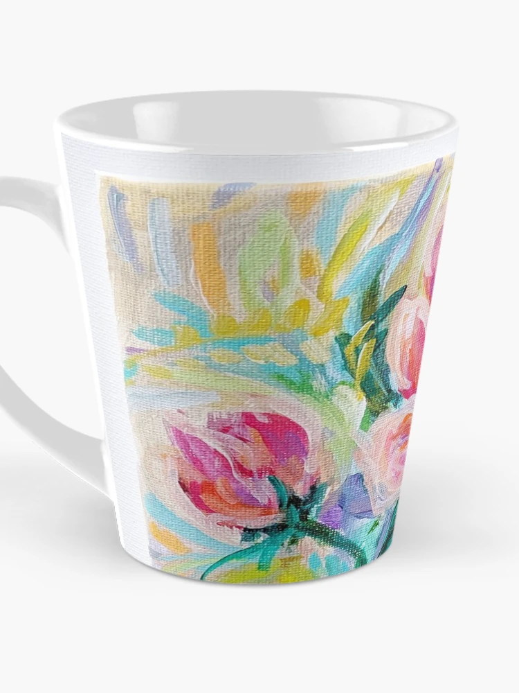Thumbnail 3 of 4, Coffee Mug, Pink Peony designed and sold by Rachael-Rector.