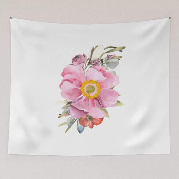 Item preview, Pink Malva Flower Bouquet designed and sold by junkydotcom.