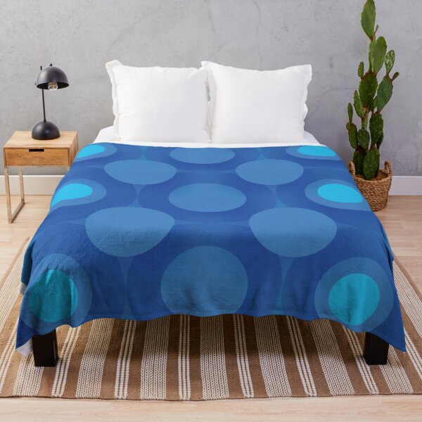Item preview, Retro Blue Circle Pattern designed and sold by printworxx.
