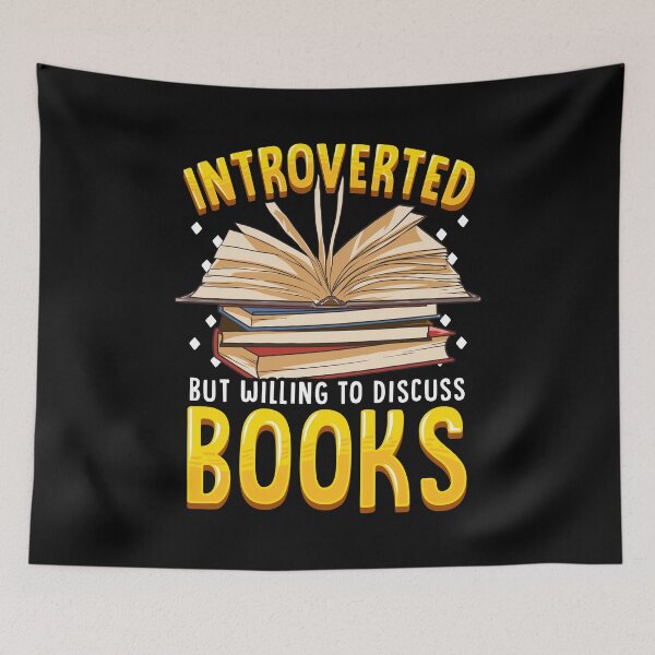 Item preview, Introverted But Willing To Discuss Books Bookworm designed and sold by perfectpresents.