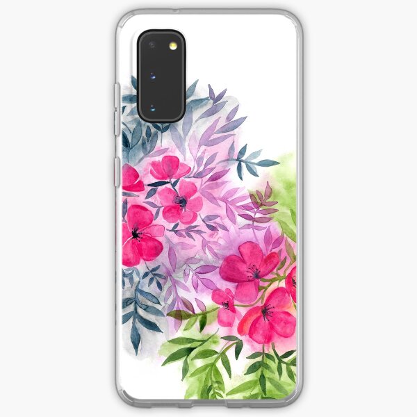 Dual Bouquets - a watercolor floral Samsung Galaxy Soft Case