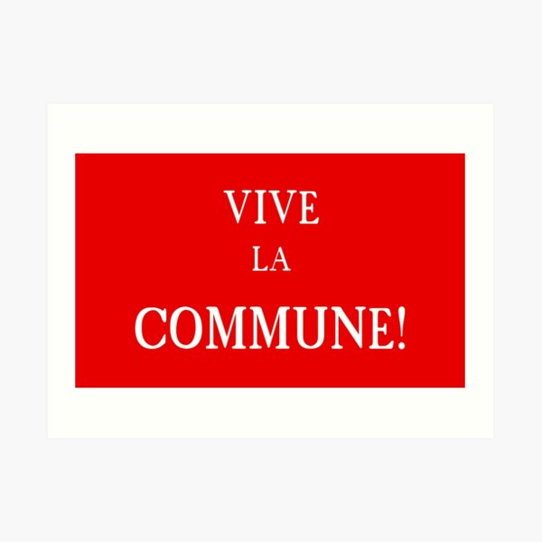 Bandera de la Comuna de París Lámina artística
