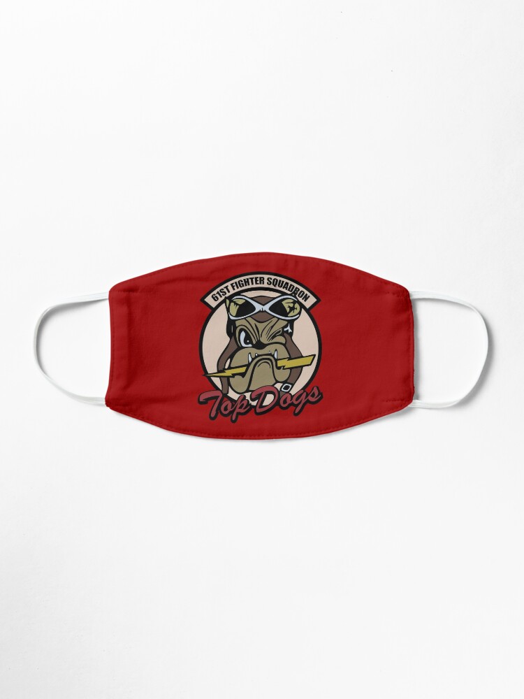 Ww2 61st Fighter Squadron Top Dogs Mask By Strongvlad Redbubble