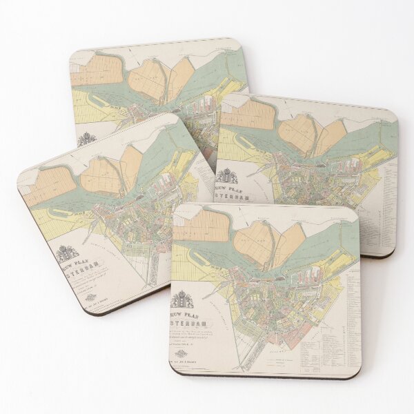 Item preview, Vintage Map of Amsterdam (1880) designed and sold by BravuraMedia.
