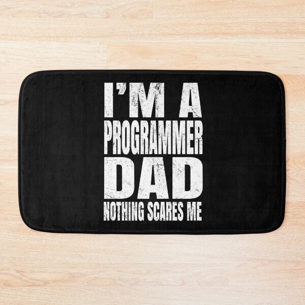 Item preview, I'm A Programmer Dad Nothing Scares Me - Funny Coding print designed and sold by Grabitees.