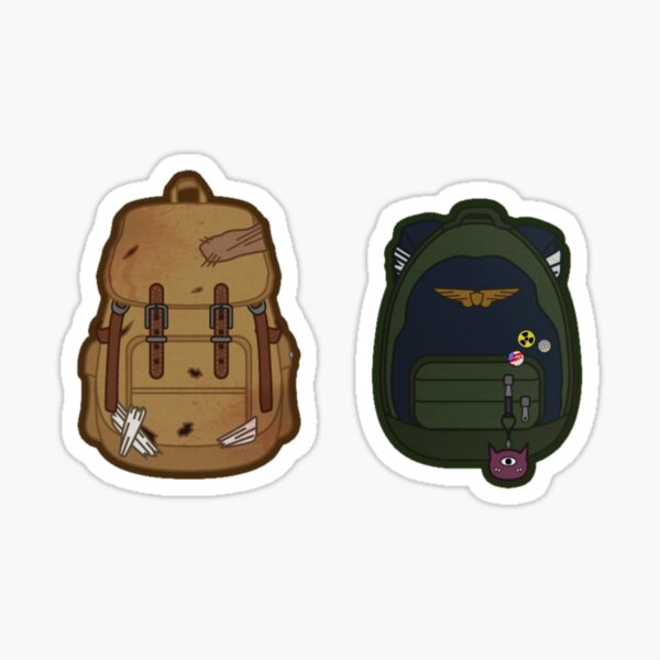 Joel and Ellie backpacks Sticker