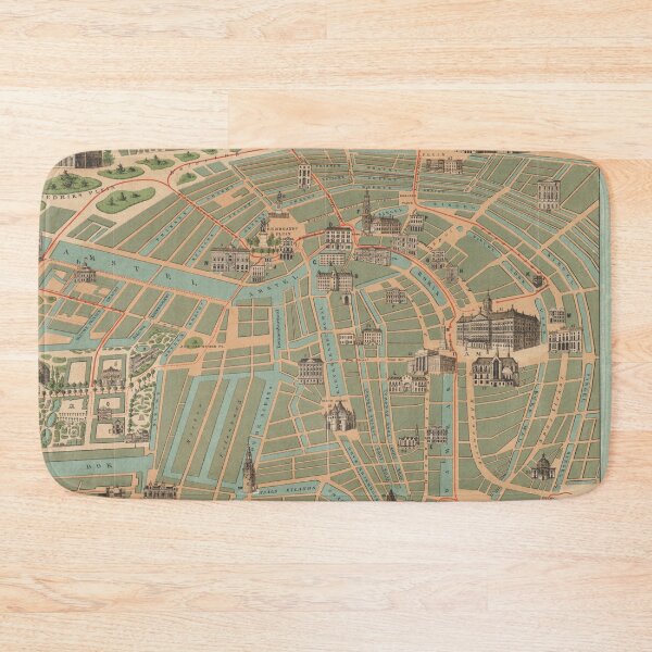Item preview, Vintage Map of Amsterdam (1883) designed and sold by BravuraMedia.