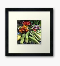 Vegetable Abbondanza! Framed Print