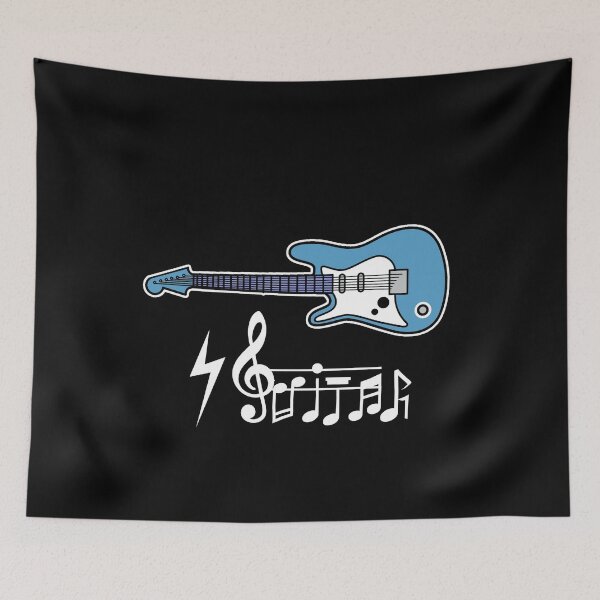 Item preview, Electric Guitar Guitarist Music Notes designed and sold by NeXore.