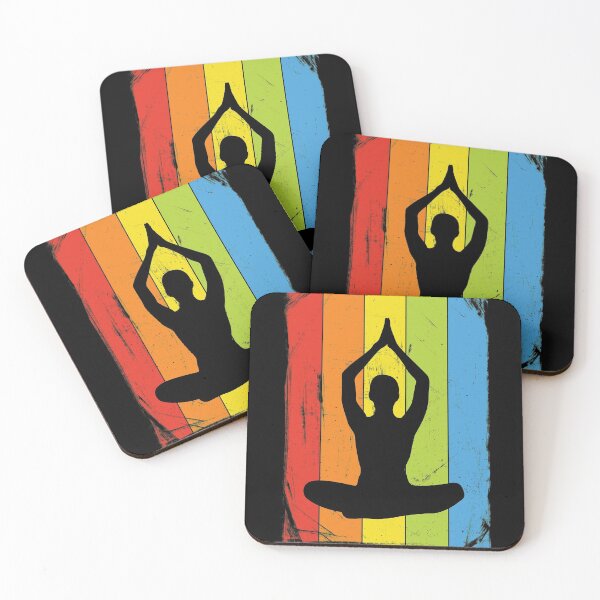 Item preview, Rainbow Yoga Pose Distressed designed and sold by Delightfully Cynical.
