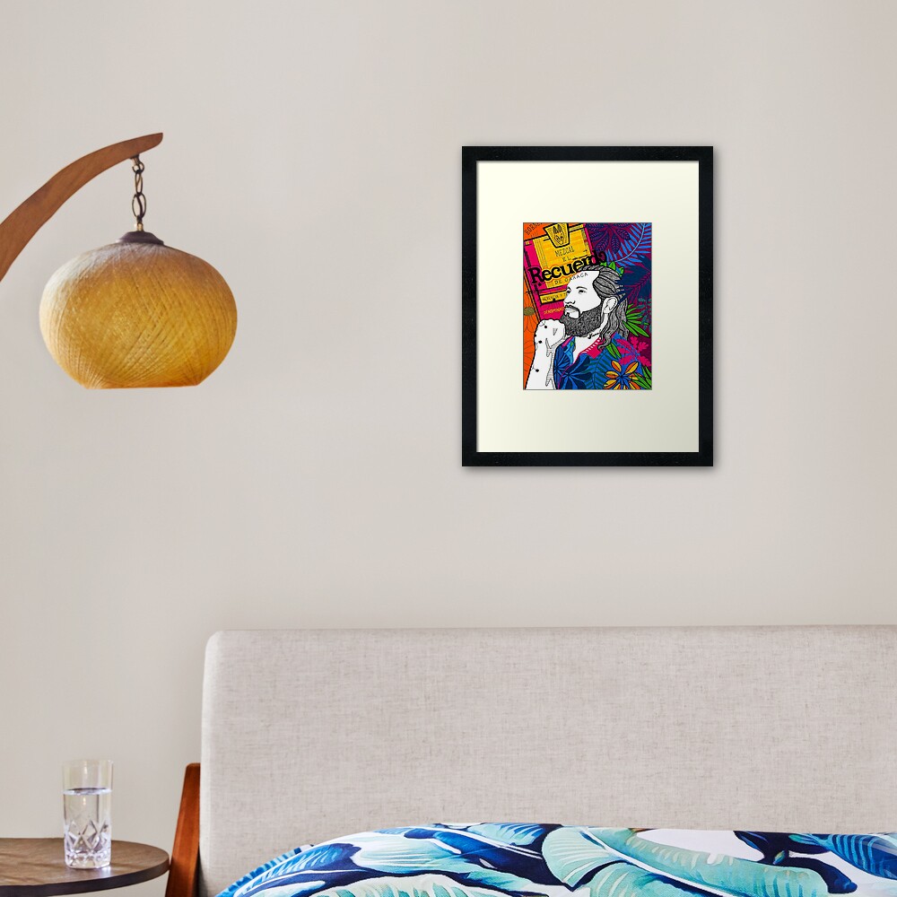 Jorge Masvidal Recuerdo by mijumi Framed Art Print