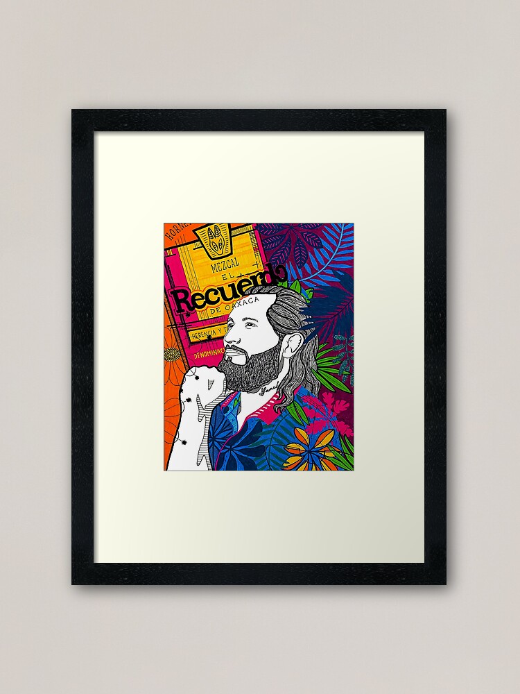 Alternate view of Jorge Masvidal Recuerdo by mijumi Framed Art Print