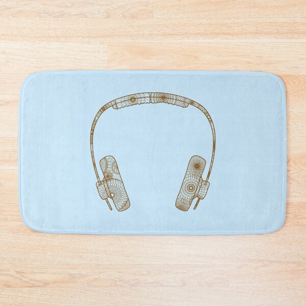 Item preview, Minimalistic headphone design with mandala pattern designed and sold by CiniArt.