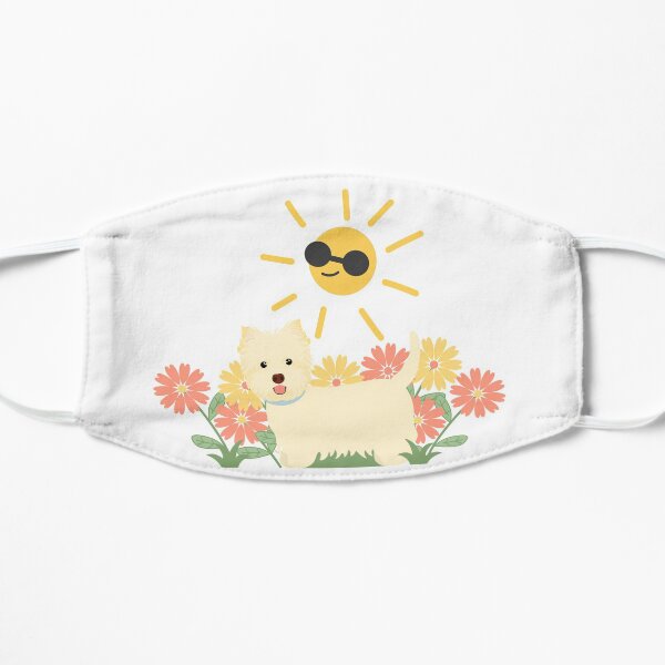 Happy West Highland White Terrier in the Sunshine Mask