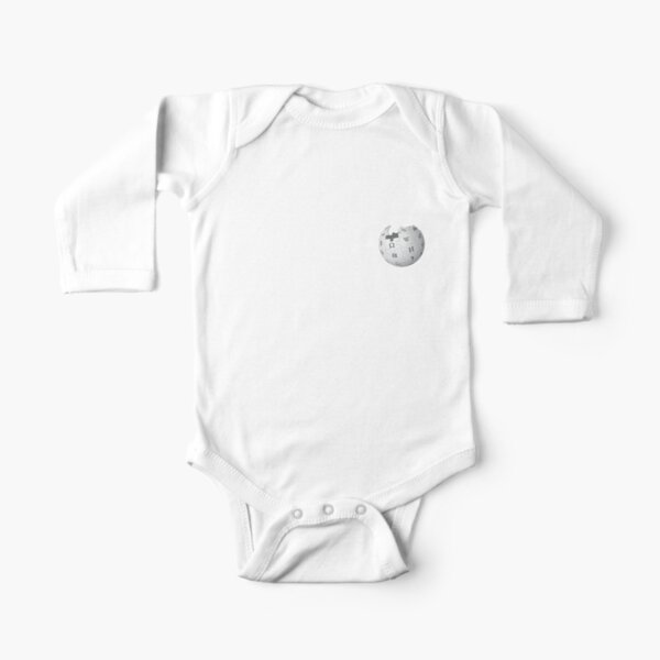 Wikipedia Logo Long Sleeve Baby One-Piece for Sale