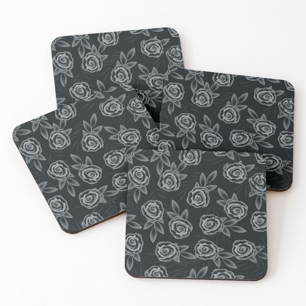 Item preview, Beautiful Black and white flower leaves pattern designed and sold by Illutino.