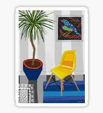 Yellow chair Sticker