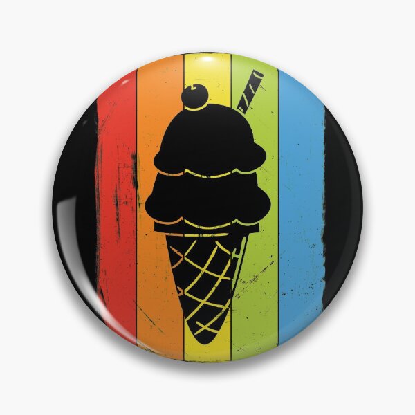 Item preview, Rainbow Ice Cream Distressed  designed and sold by Delightfully Cynical.