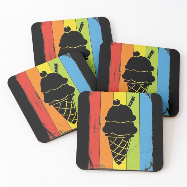 Item preview, Rainbow Ice Cream Distressed  designed and sold by Delightfully Cynical.