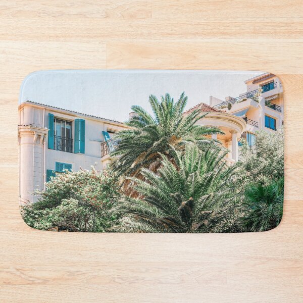 Item preview, Palm Trees Print, Cannes City, French Riviera, Summer Print, City Architecture In France, Travel Print designed and sold by radub85.