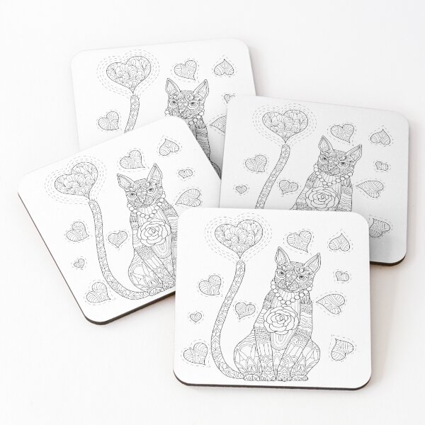 Item preview, Decorative Cat With Love designed and sold by noirty.