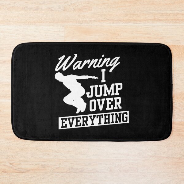 Item preview, Warning I Jump Over Everything Parkour Runner Gift designed and sold by haselshirt.