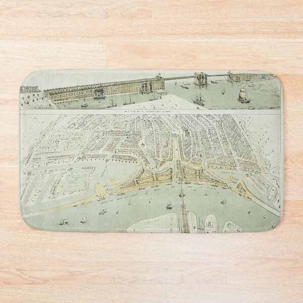 Item preview, Vintage Map of Amsterdam (1857) designed and sold by BravuraMedia.