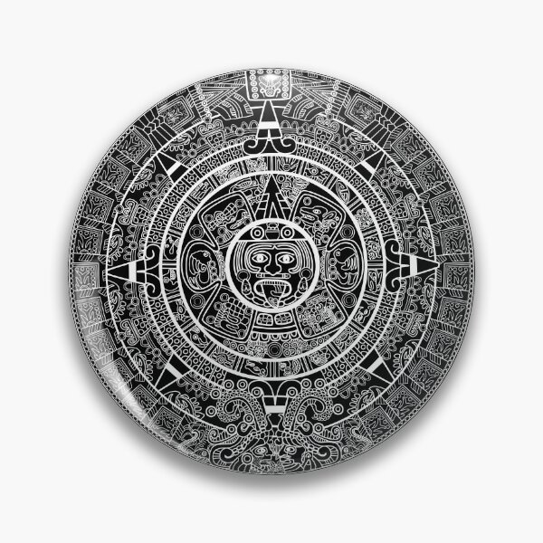 Item preview, Monochrome Mayan Aztec Calendar designed and sold by Vector Scout Lab.