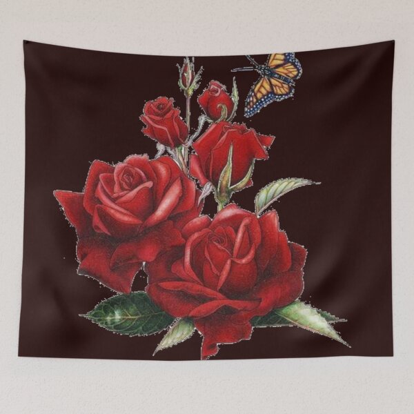 Item preview, Boquet of Red roses with butterfly designed and sold by dplachkinova.
