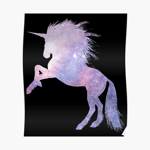 Space Galaxy Unicorn Poster By Purpleleaf Redbubble - sanna and moody roblox avatar