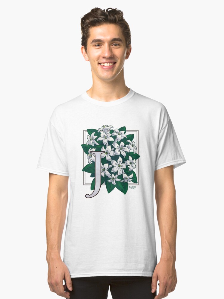 Alternate view of J is for Jasmine Classic T-Shirt