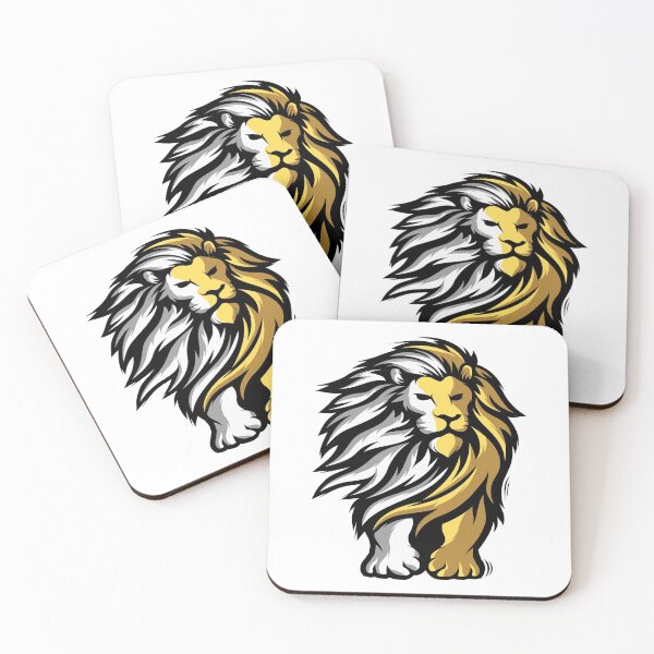 Item preview, Lion Half Golden Half Silver designed and sold by noirty.