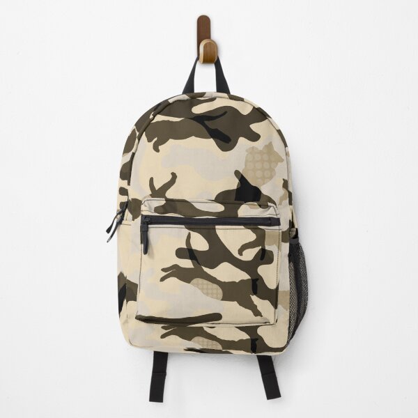 Item preview, CATS LEAPING ARMY KHAKI CAMO PATTERN MASK designed and sold by aydapadi.