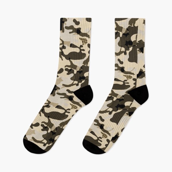 Item preview, CATS LEAPING ARMY KHAKI CAMO PATTERN MASK designed and sold by aydapadi.