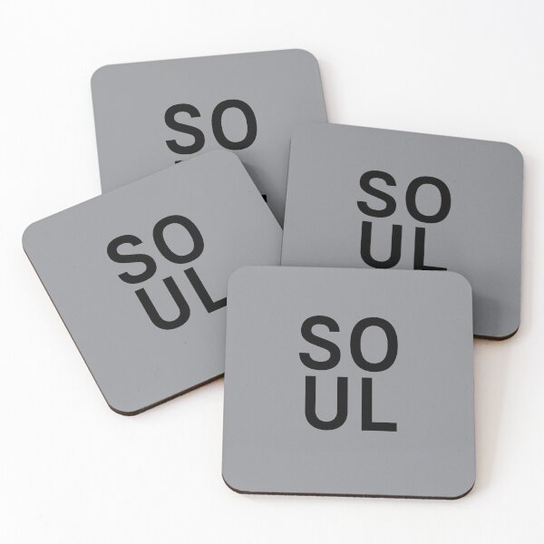 Item preview, SOUL - Black Text on Grey Background. designed and sold by cgroenewald.