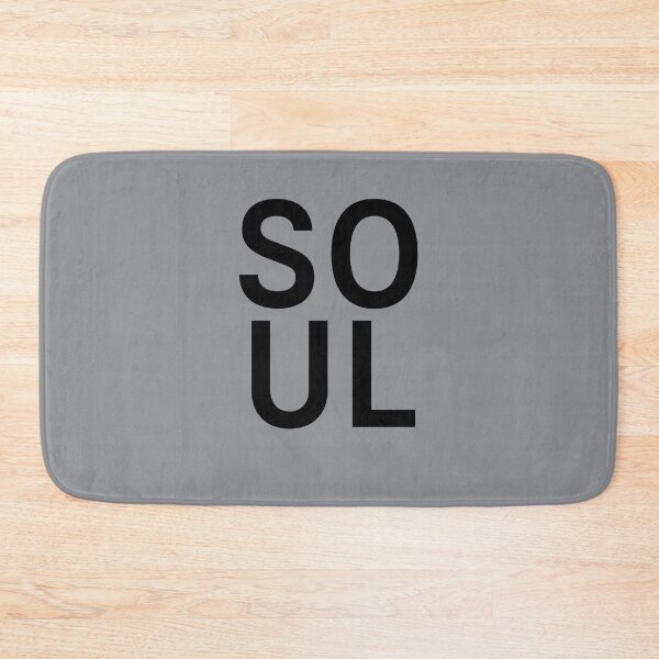Item preview, SOUL - Black Text on Grey Background. designed and sold by cgroenewald.