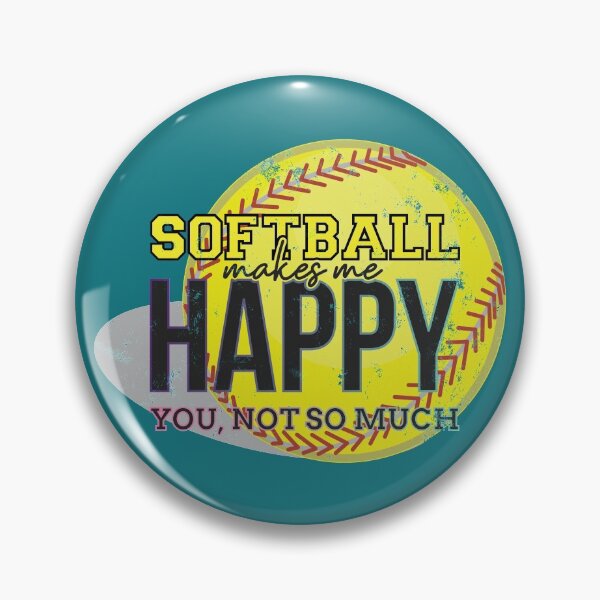Item preview, Softball makes me happy designed and sold by johnanderson23.