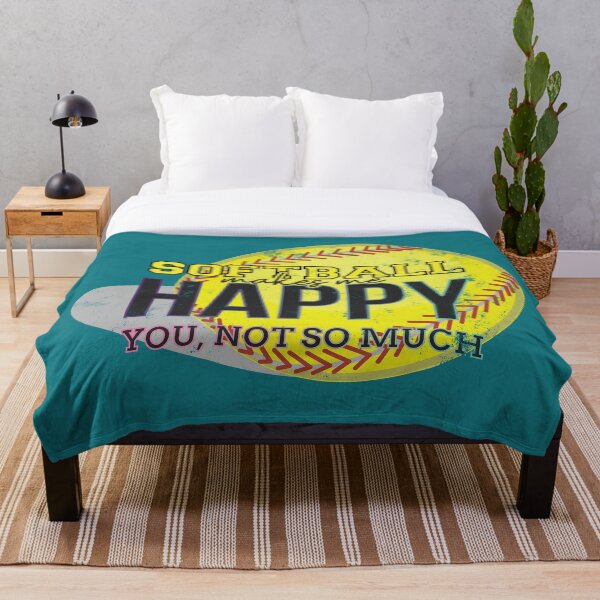 Item preview, Softball makes me happy designed and sold by johnanderson23.