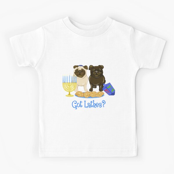 Item preview, Got Latkes Hanukkah Pug designed and sold by pugmom4.