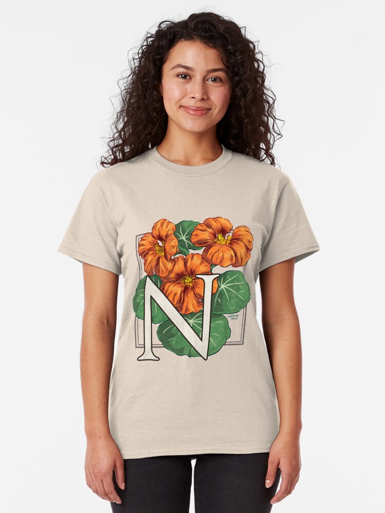 Alternate view of N is for Nasturtium Classic T-Shirt