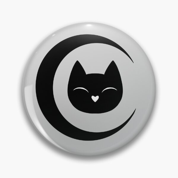Item preview, Crescent Moon Black Kitty designed and sold by EllaStrong18.