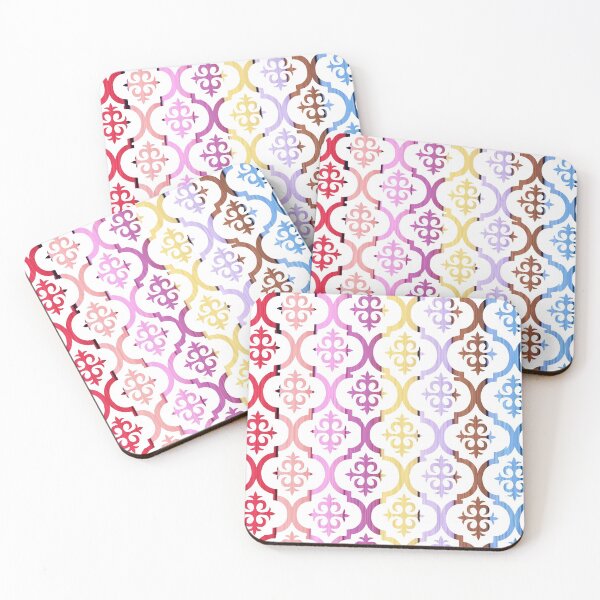 Item preview, Multicolor Moroccan Quatrefoil Modern Design  designed and sold by RabiaDesigns.