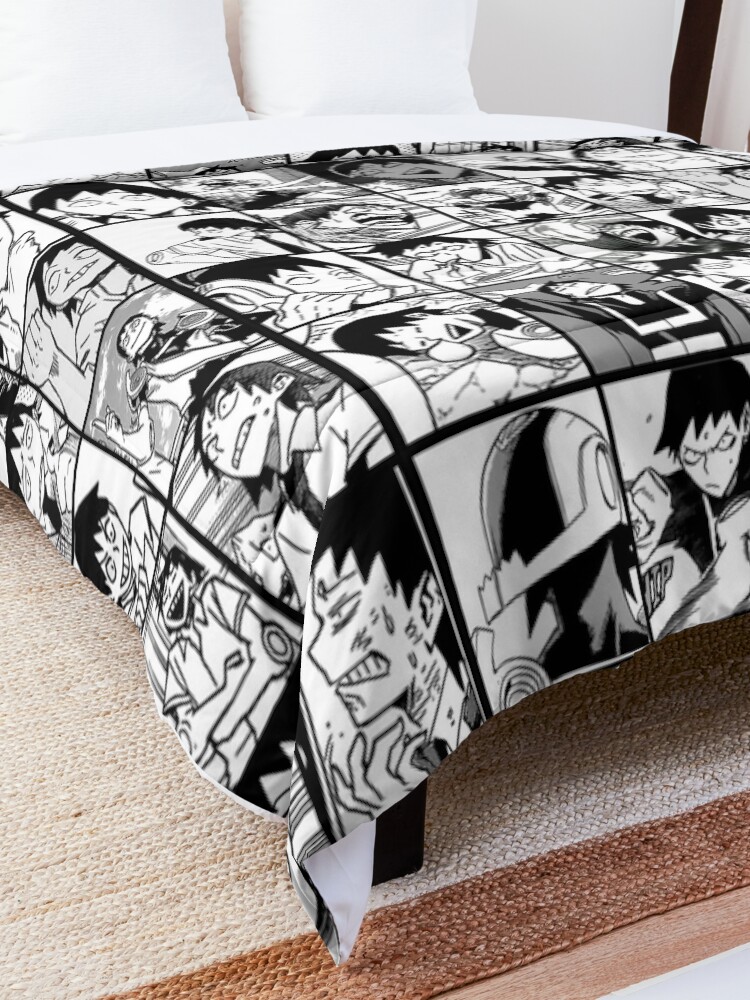 Alternate view of Sero - collage black and white version Comforter
