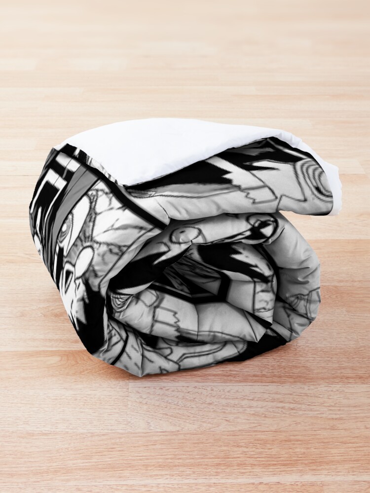 Alternate view of Sero - collage black and white version Comforter