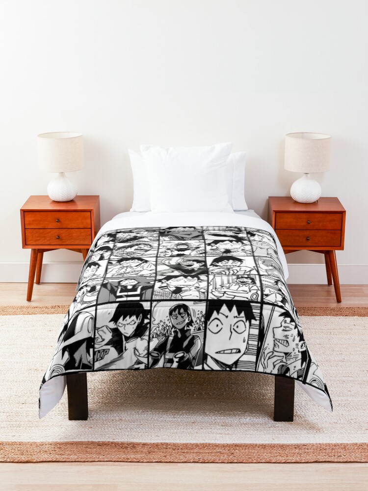 Alternate view of Sero - collage black and white version Comforter
