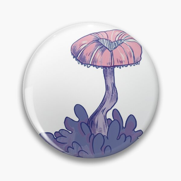 Item preview, Purple Whimsical Mushroom | Digital art work designed and sold by CaitlinBongers.
