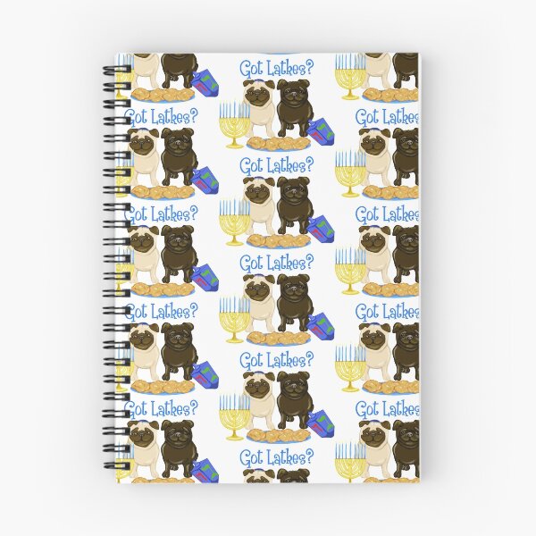 Item preview, Got Latkes Hanukkah Pug designed and sold by pugmom4.