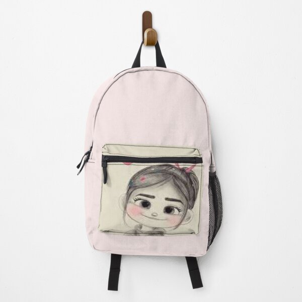 cute grey girlie heart Backpack