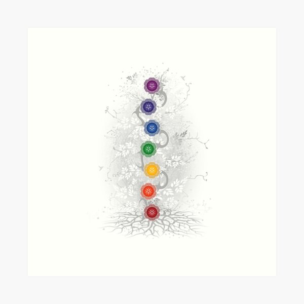 Chakra Tree Art Print by The Village Muse